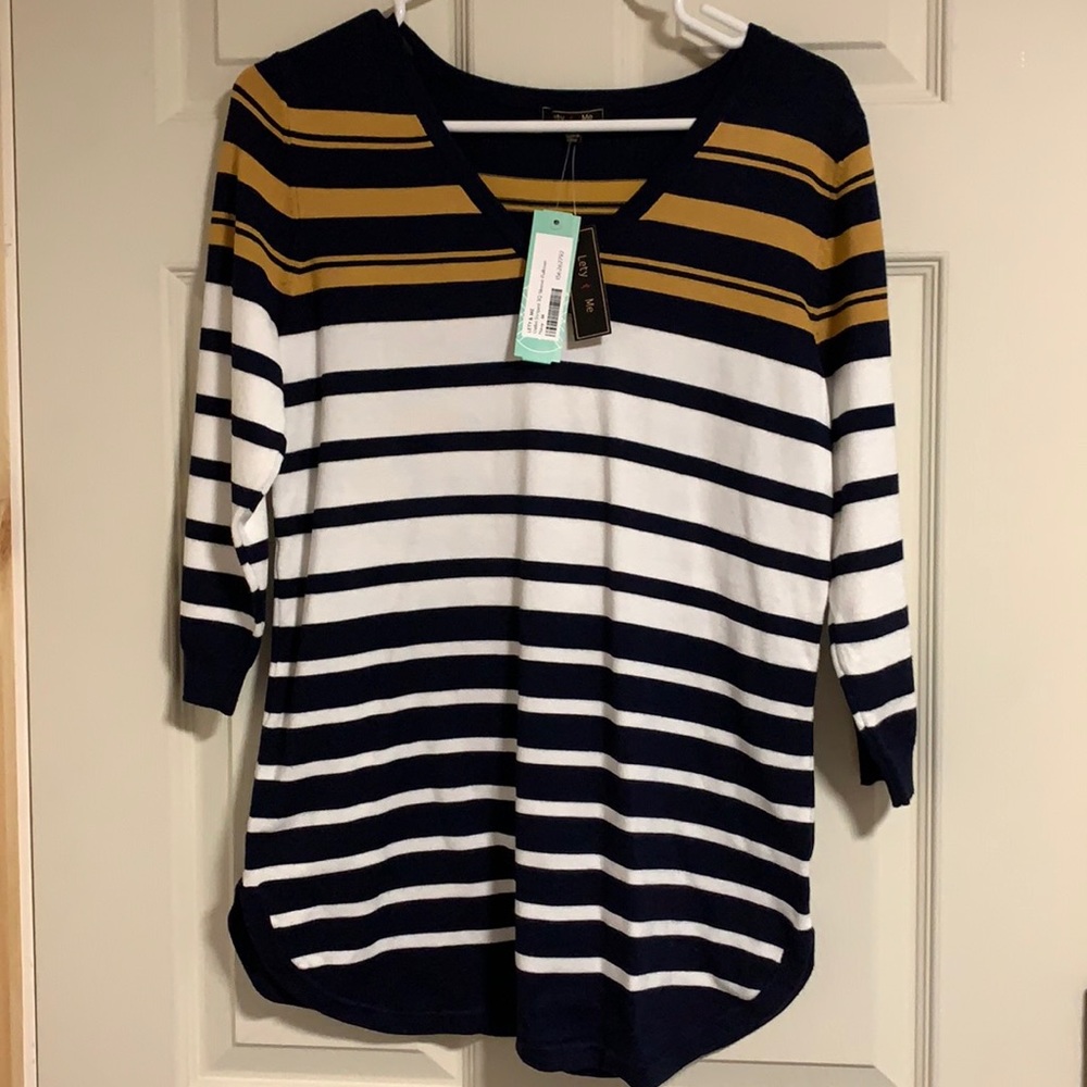 Lety & Me Dallin Striped Top